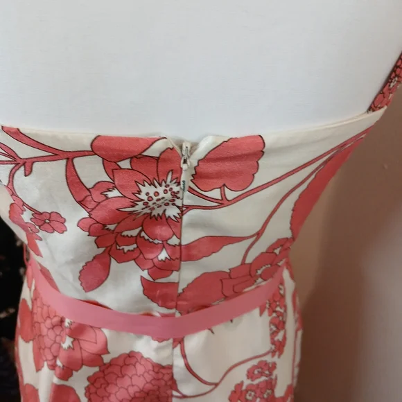 Dressbarn Floral Satin-Look Fit & Flare Dress – Size 4 - Picture 14 of 16